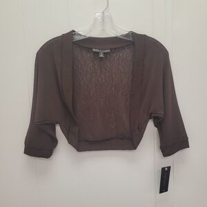 City Triangles Onion Skin Cropped Shrug